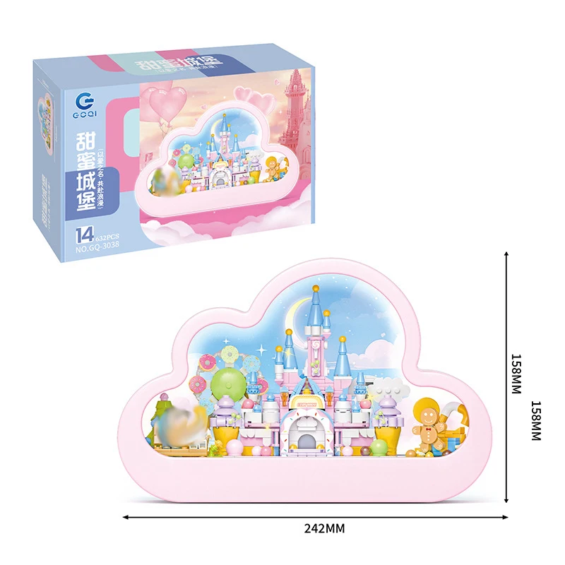 Ensemble de blocs de construction de château pour filles, maison de conte de fées, Kit de construction à assembler, Mode, décoration de maison, de bureau, cadeau d'anniversaire et de noël