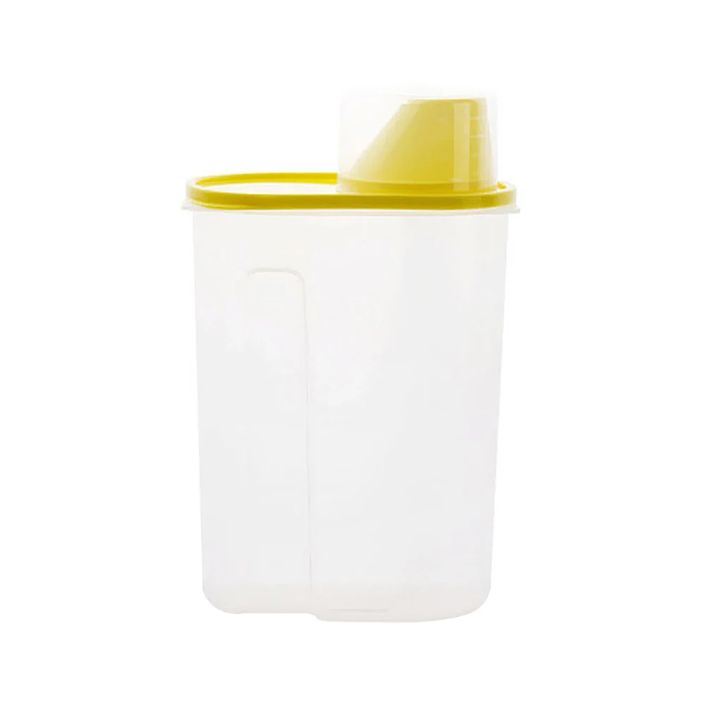 

Multifunctional Food Storage Containers Airtight Large Capacity Rice Grain Bin Clear Cereal Container Dry Keeper