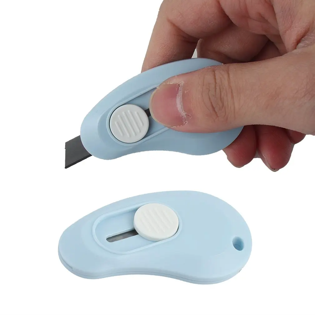 Cute Mini Small Pocket Sized Craft Wrapping Box Paper Envelope Cutter Utility Knife Letter Opener Student Art Supplies