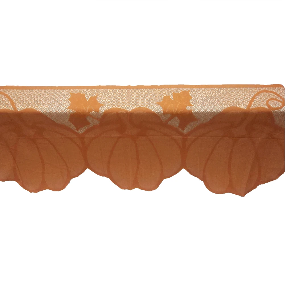 

Pumpkin for Decoration Lace Cloth Table Tablecloth Fireplace Orange Tablecloths