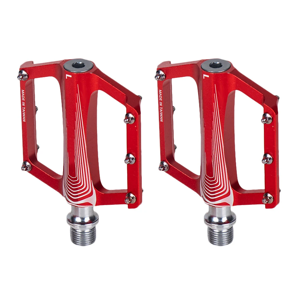

2PCS Aluminum Alloy Pedal Durable Bike Treadle Anti-slip Cycling Grip Sturdy Design Long Lasting Use Bearings
