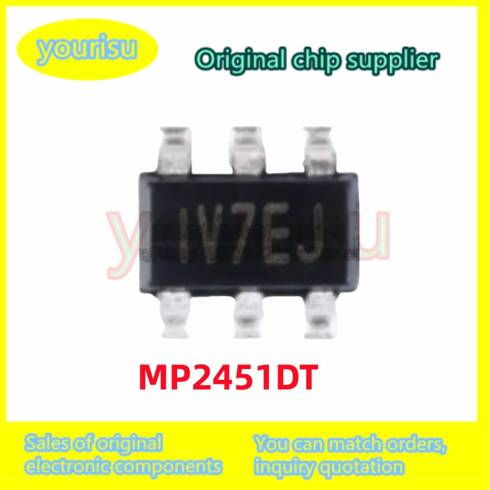 10 unids/lote original parche MP2451DT-LF-Z MP2451DT MP2451 SOT23-6 convertidor reductor DC-DC chip