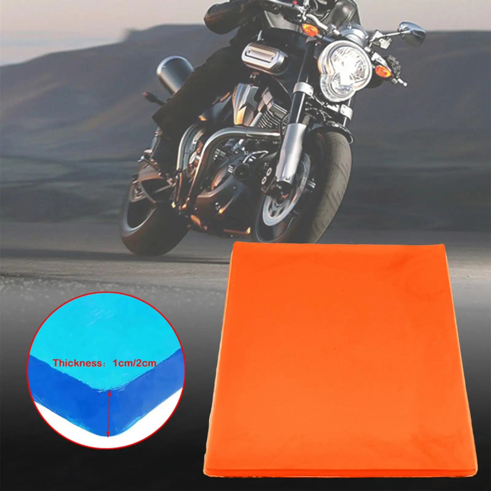 

Motorcycle Seat Cushion Shock Absorptio Motorcycle Seat for DIY Saddle