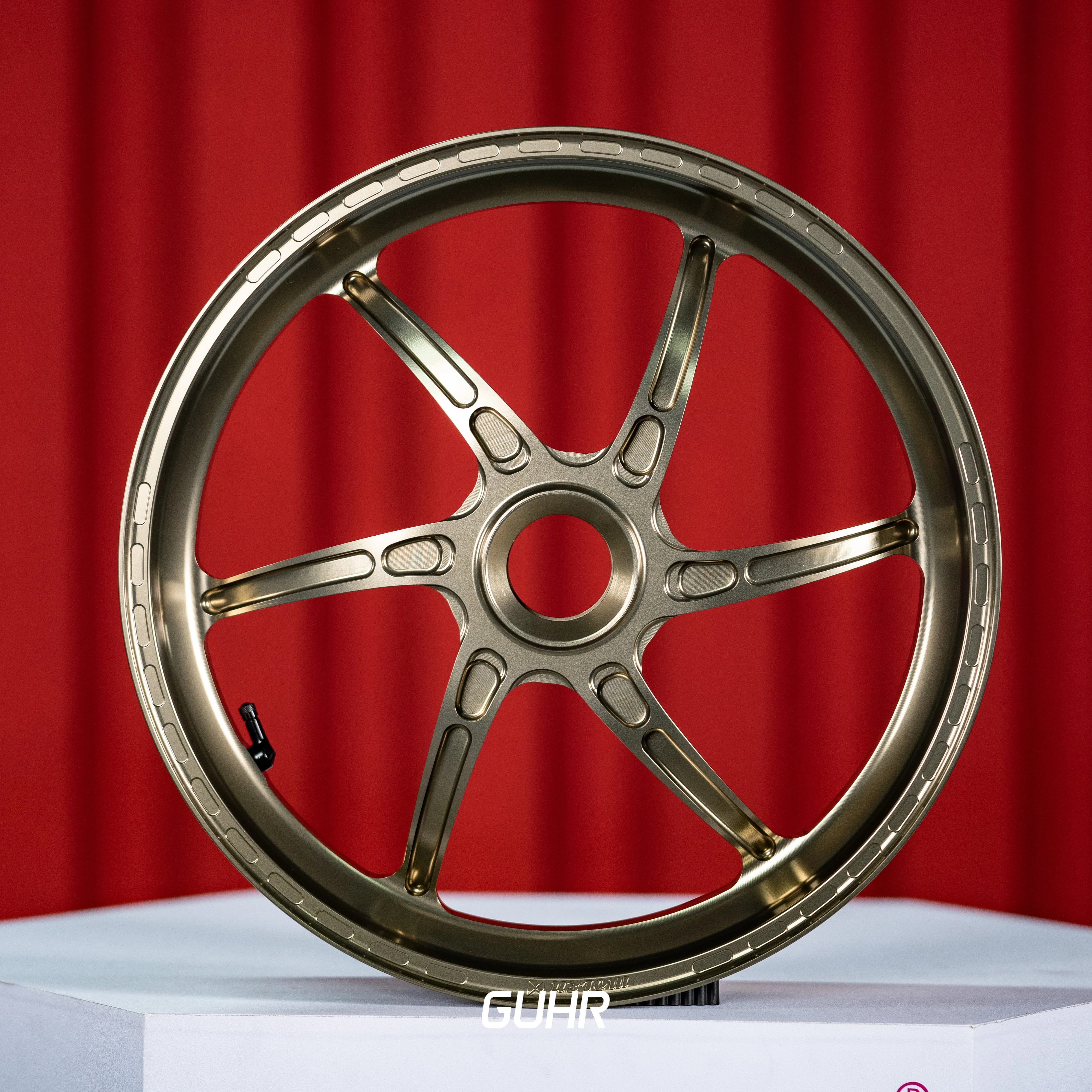 Anodized Titanium Forged Aluminum Motorcycle Wheel Fit Ducati V4 Honda XADV750 Kawasaki Yamaha BMW All Sport Bike Scooter Models
