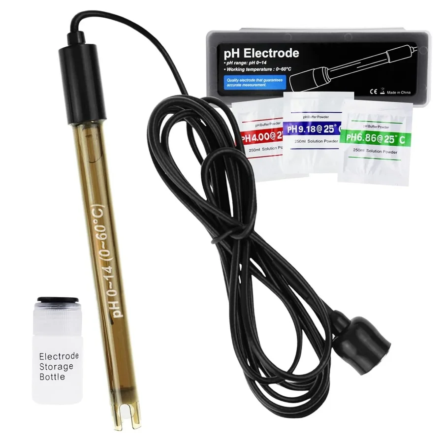 Plastic Shell PH Electrode Swimming Pool Aquaculture Electrode Laboratory Waterproof PH Acid and Base Test