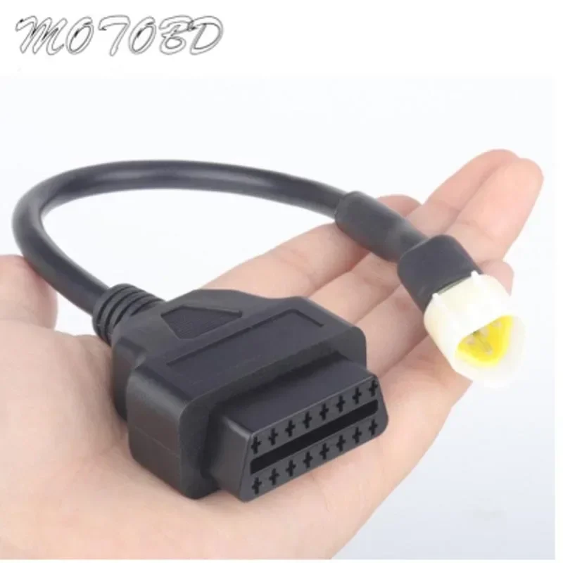 For Motrac 3 Pin to OBD2 Motorcycle Cable Plug Cable Diagnostic Cable 3Pin to OBD2 16 pin Adapter