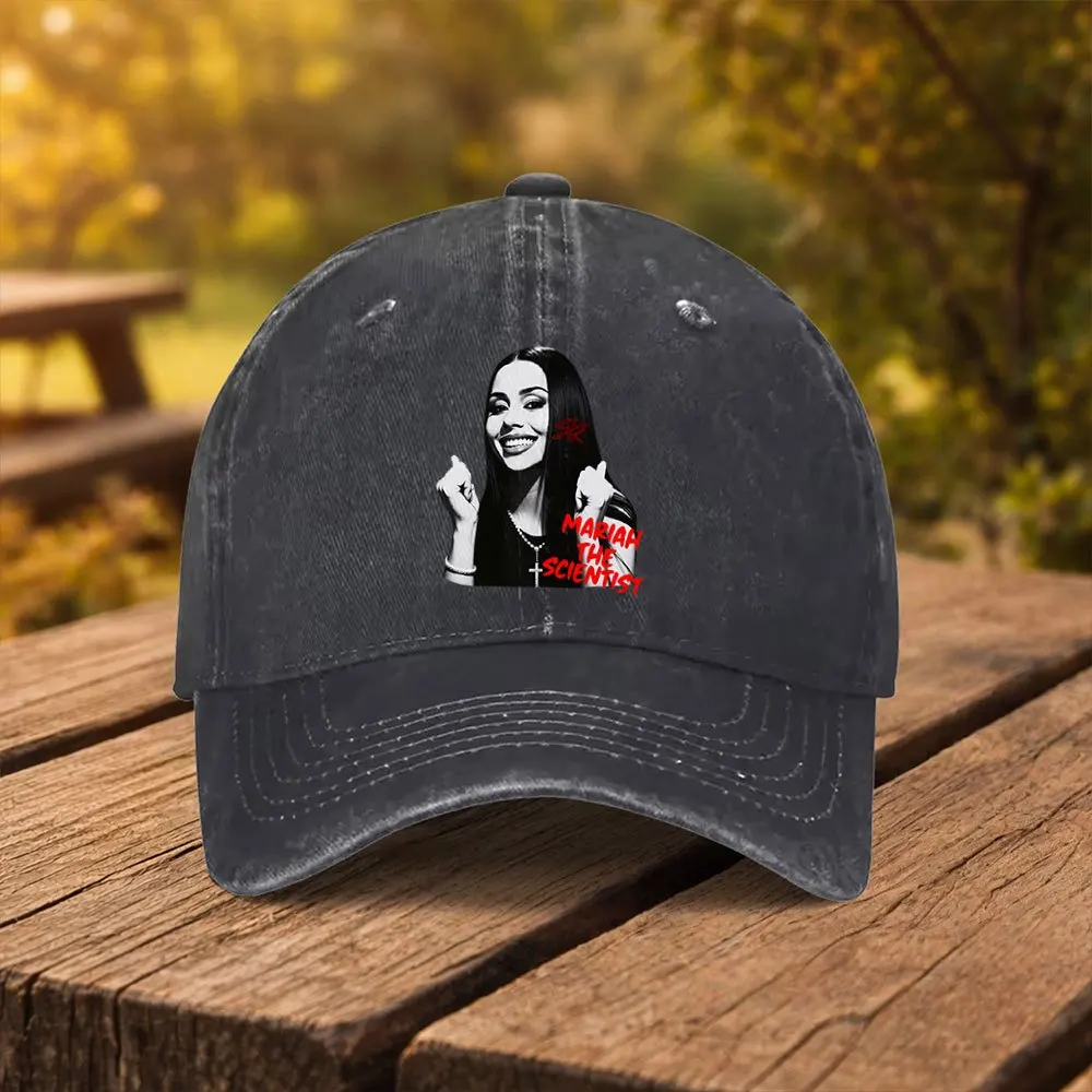 bone-de-beisebol-estampado-mariah-the-scientist-chapeu-unissex-fashion-com-aba-de-pato-adequado-para-esportes-ao-ar-livre-fitness-viagens-e-passeios