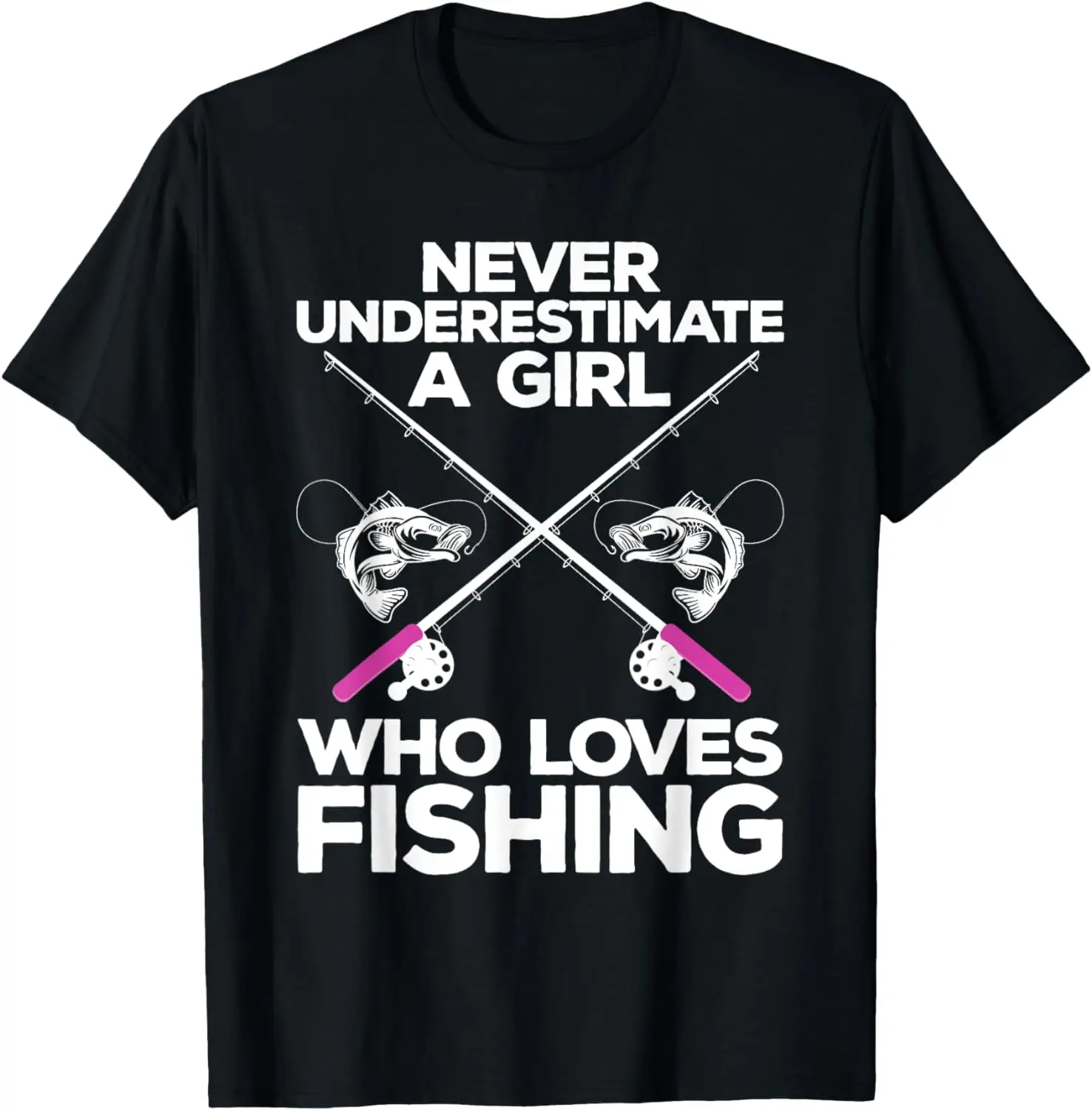 

Cool Fishing For Women Girls Fisherman Fish Lure Saltwater T-Shirt