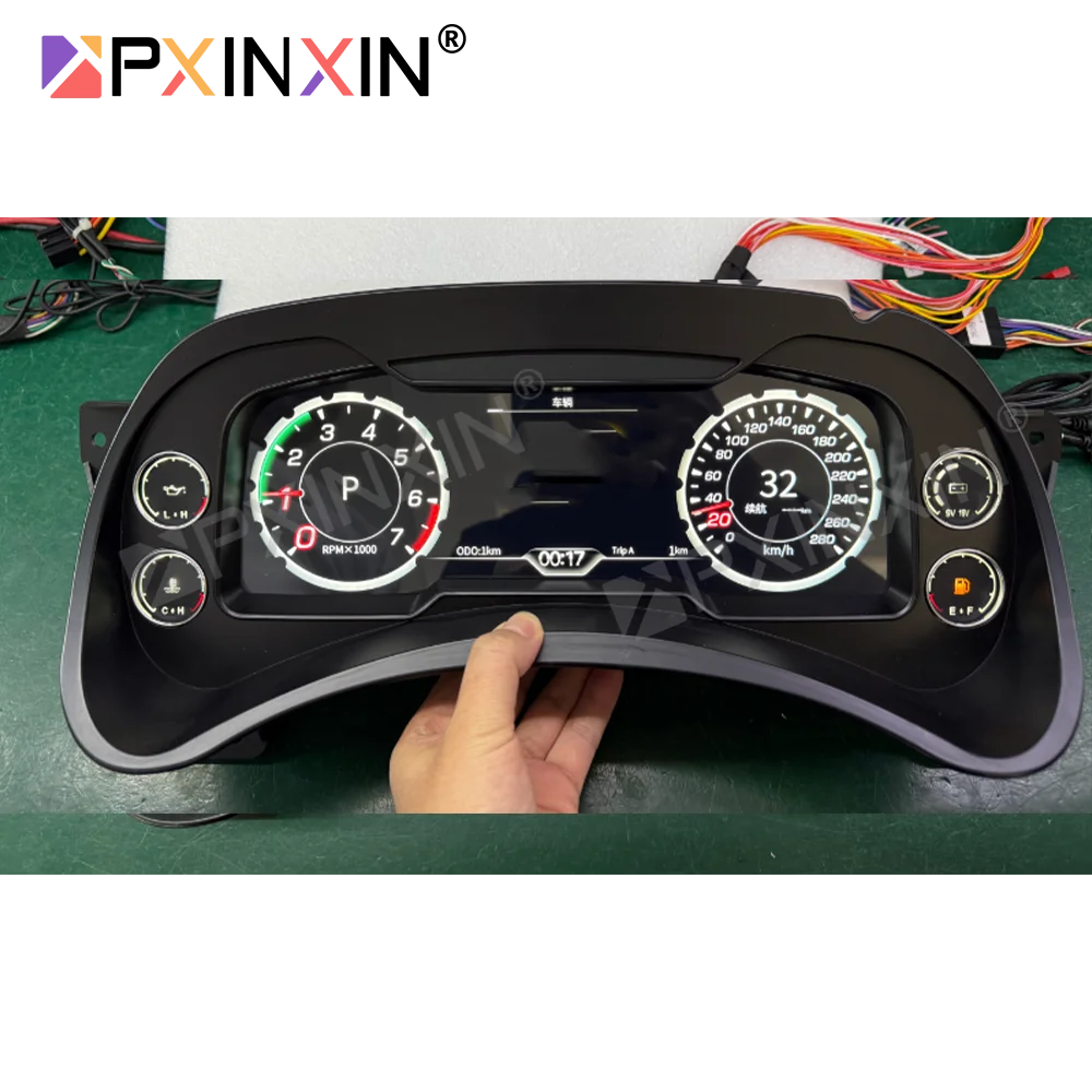 

2Din Car Virtual Cockpit Panel For GMC Yukon 2001-2007 LCD Digital Instrument Cluster Dashboard Speedometer Odometer Head Unit