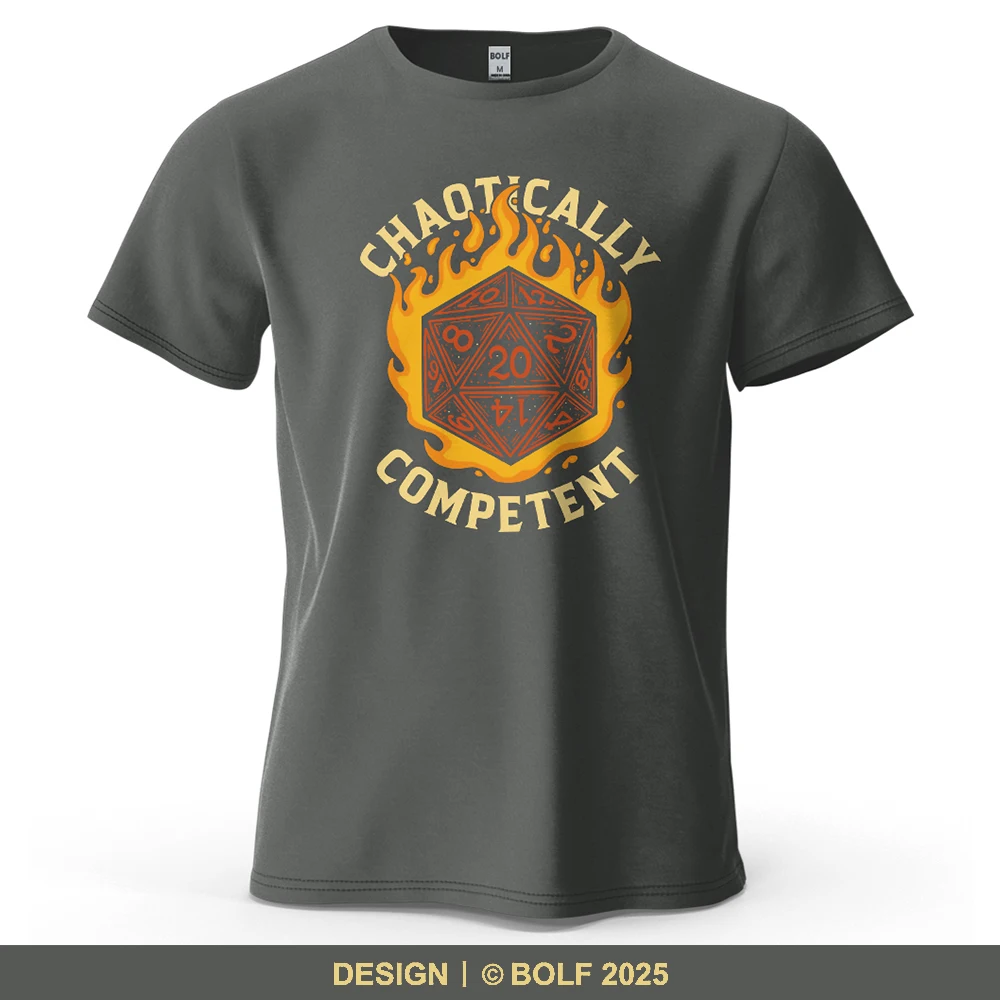 Chaotisch konkurrenzfähiges bedrucktes Herren-T-Shirt aus 100 % Baumwolle, übergroße Cartoon-Grafik-T-Shirts für Damen, Tops, lässige Streetwear