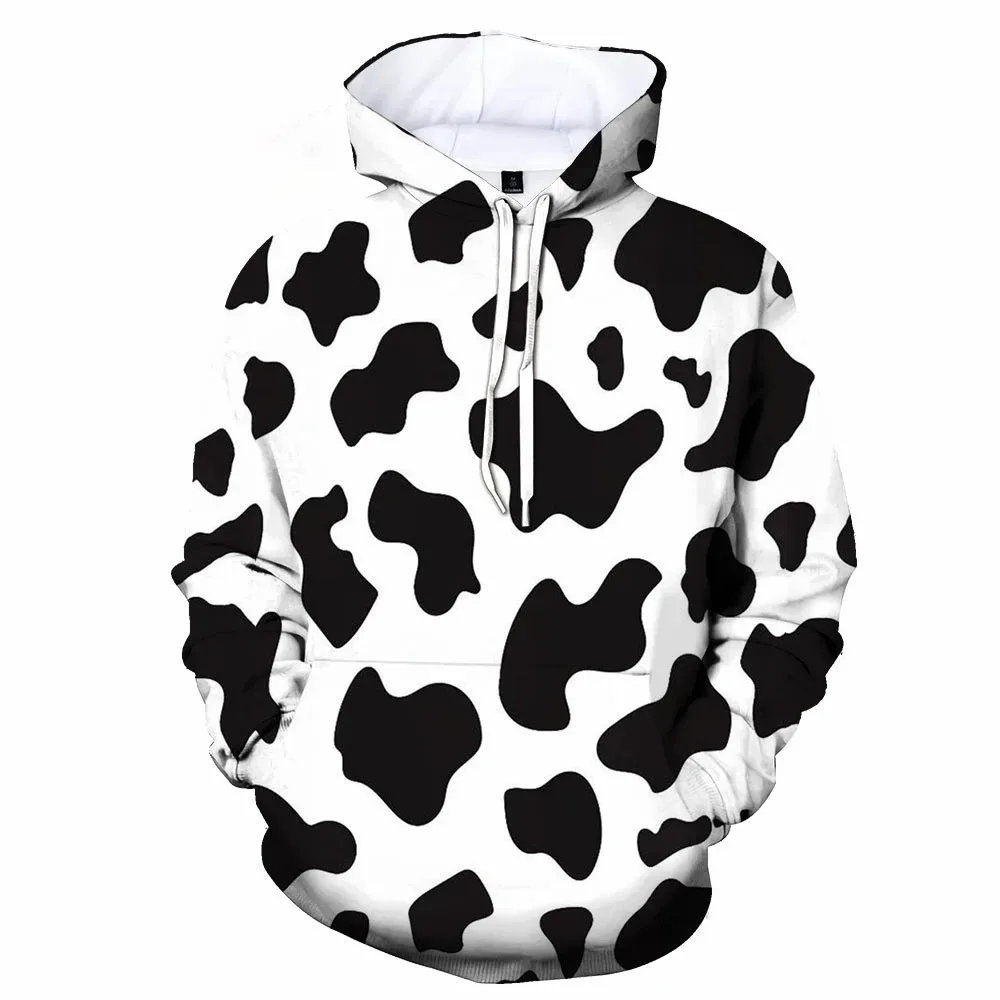 Men and women cattle cow fashion hoodies,3D printed hoodies,Farm Animal creative print hoodie