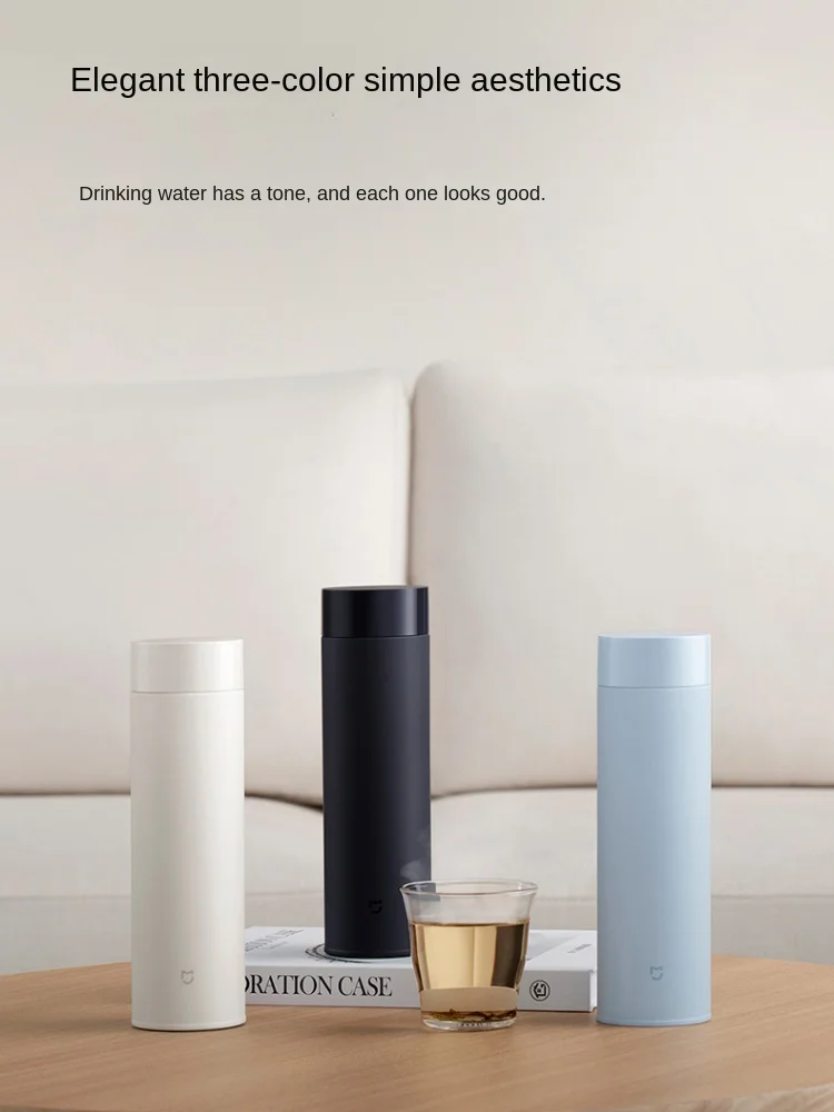 Xiaomi Mi Home Light Enjoyment Insulated Cup 2024 New Portable Large Capacity Stainless Steel Teacup Car Water Cup