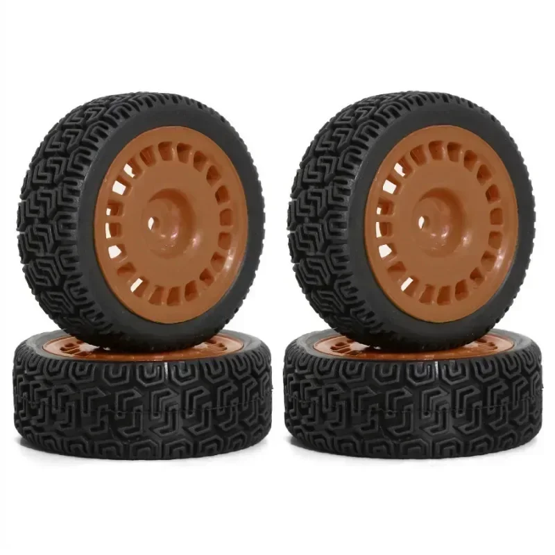 

4PCS 68mm Rally Tires for Tamiya XV01 XV02 TT01 TT02 PTG-2 - 1/10 RC Rally Car Rubber Wheels & Tyres Upgrade Set