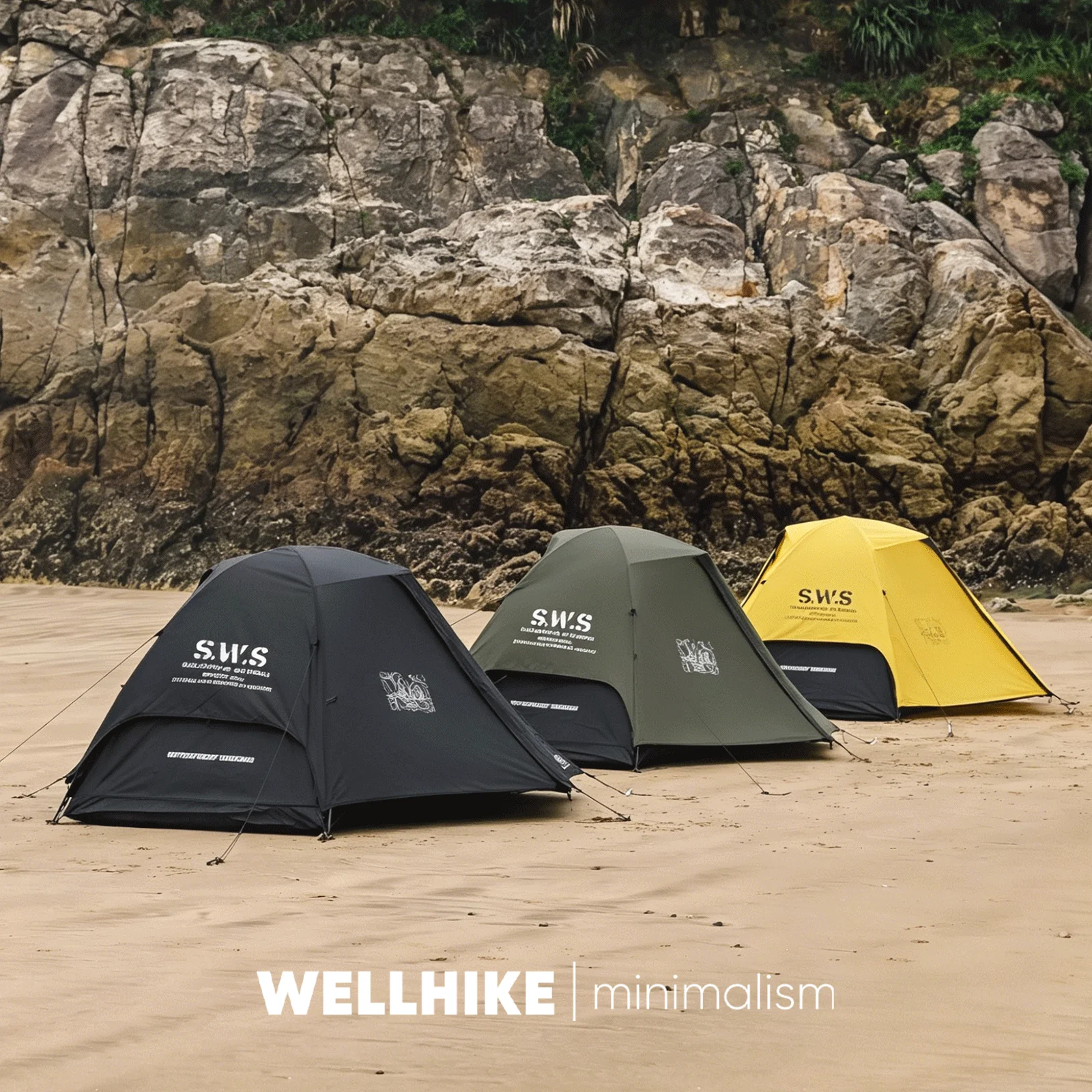 WELLHIKE Ultralight 2 Person Ridge Camping Tent Waterproof Double Layer Mesh Backpacking Shelter Detachable Mesh Inner Tent