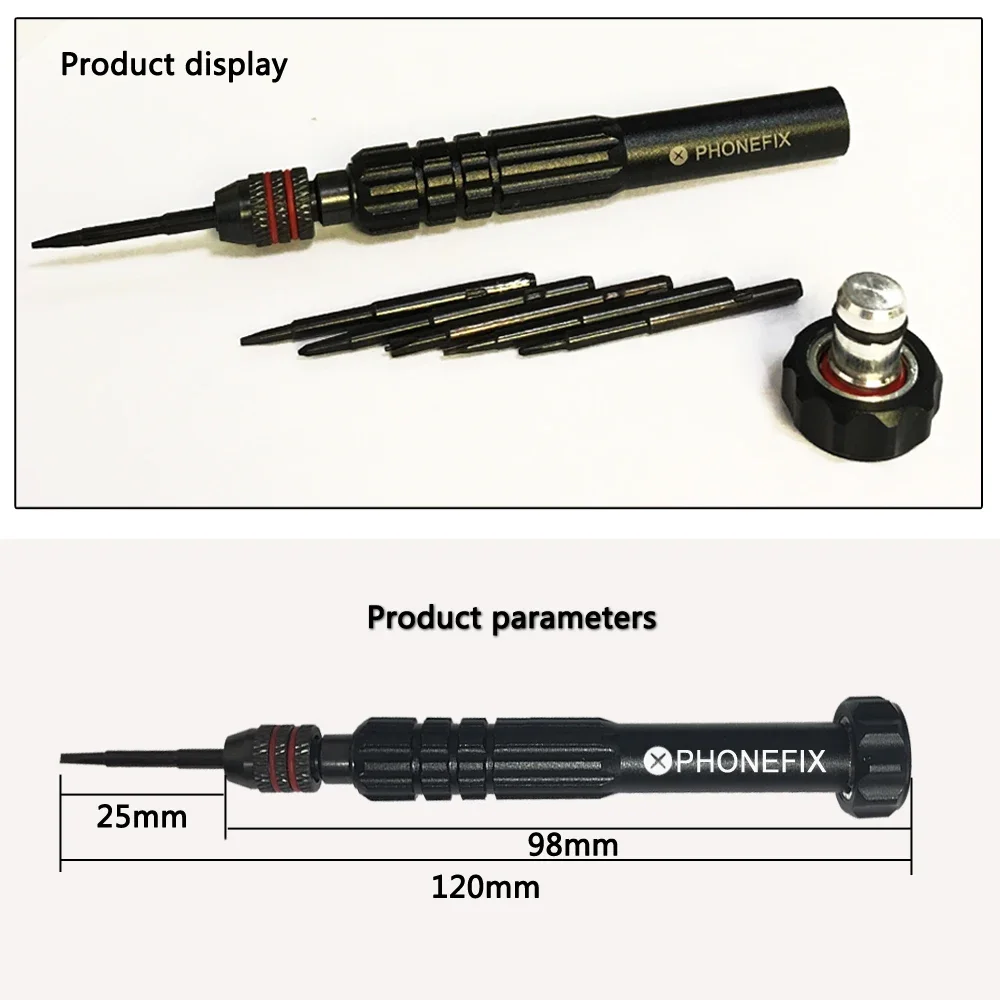 PHONEFIX 6 in 1 Magnetic Screwdriver Set Professional Opening Repair for iPhone 6 7 8 Plus X XS 11Pro MAX Screwdriver Magnetizer