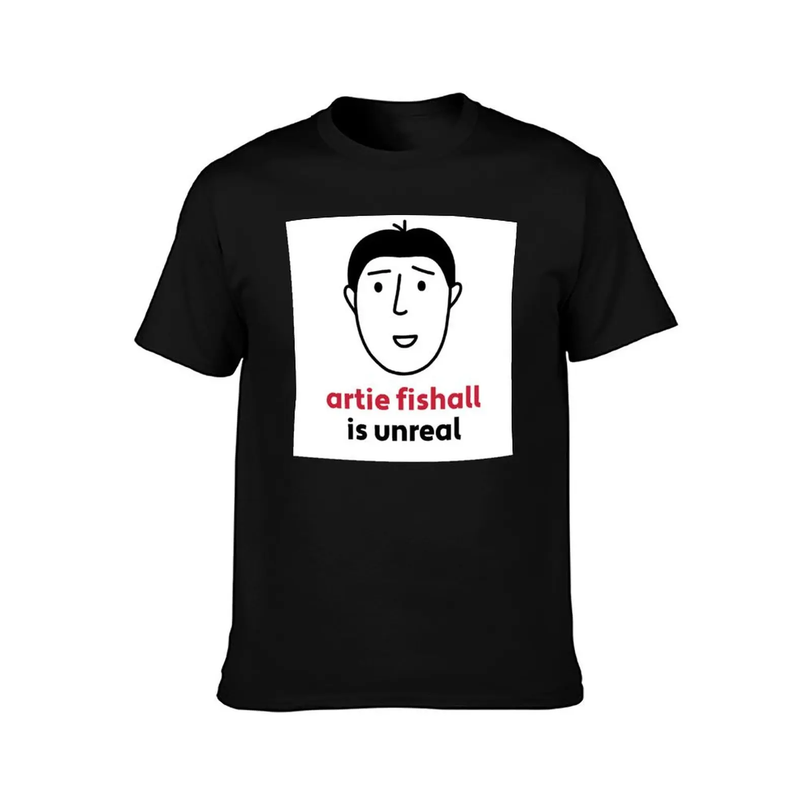 قمصان مع t Artie Fishall Is Face مطبوعة تي شيرت عالي تي شيرت فاخر - قمصان عالية الجودة من القطن للرجال قمصان غير واقعية #2