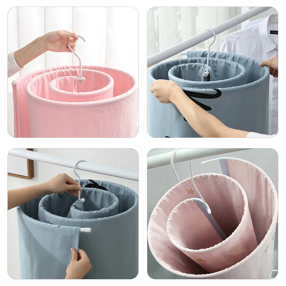 دوامة بطانية شماعات الفولاذ المقاوم للصدأ الفضاء توفير لحاف ورقة تجفيف الرف يندبروف متعددة الوظائف شرفة الغسيل