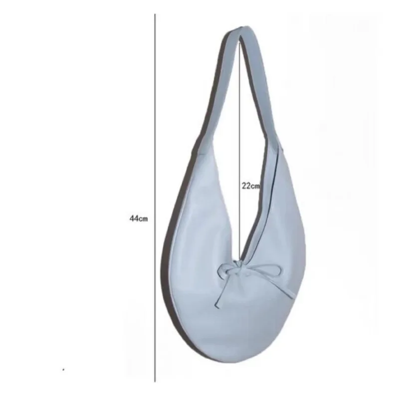 여성용 초승달 모양 숄더백, 캐주얼 통근 대용량 가죽 숄더백, 2024 신제품
