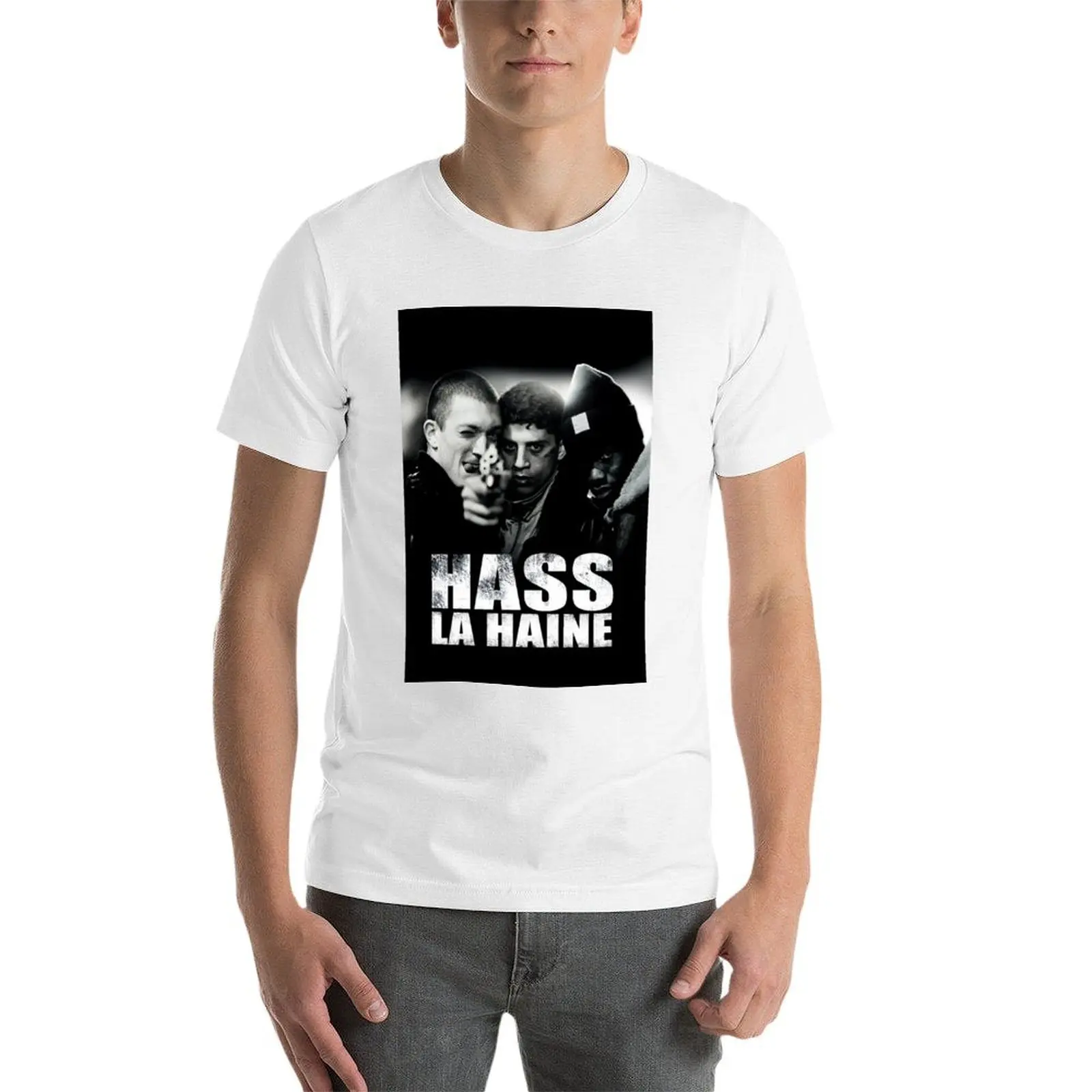 فيلم هاس لا هاين ملصق تي شيرت قطن تي شيرت حزمة رجل تي شيرت الصيف تي شيرت #3