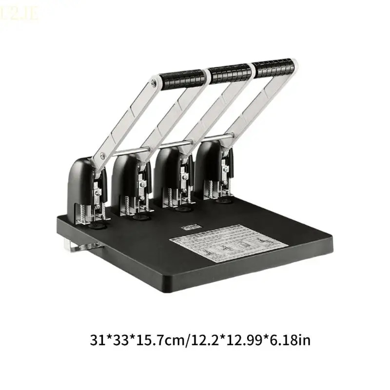 U2JE 150 Sheets Capacity Heavy Duty 4 Hole Punches with Adjustable Guide For PVC Card