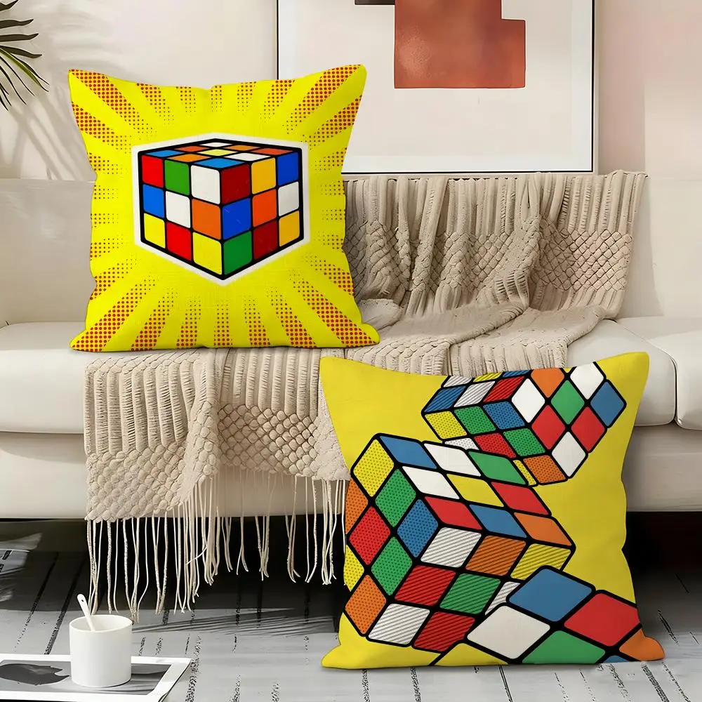 M-magic Game Cube Pillow Case Pillowcase, Double-sided Printed, Sofa Cushion, Bedroom Headboard Pillow