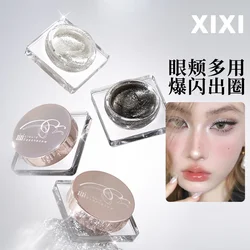 xixi continuous glitter liquid eyeshadow pearlescent glittering crystal polarized brightening highlight eyeshadow liquid