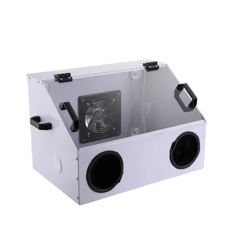 Acrylic Grinder Dust Hood - Model Painting Dustproof Box for Amber Jade Buddha Beads Grinding, Workshop Tool