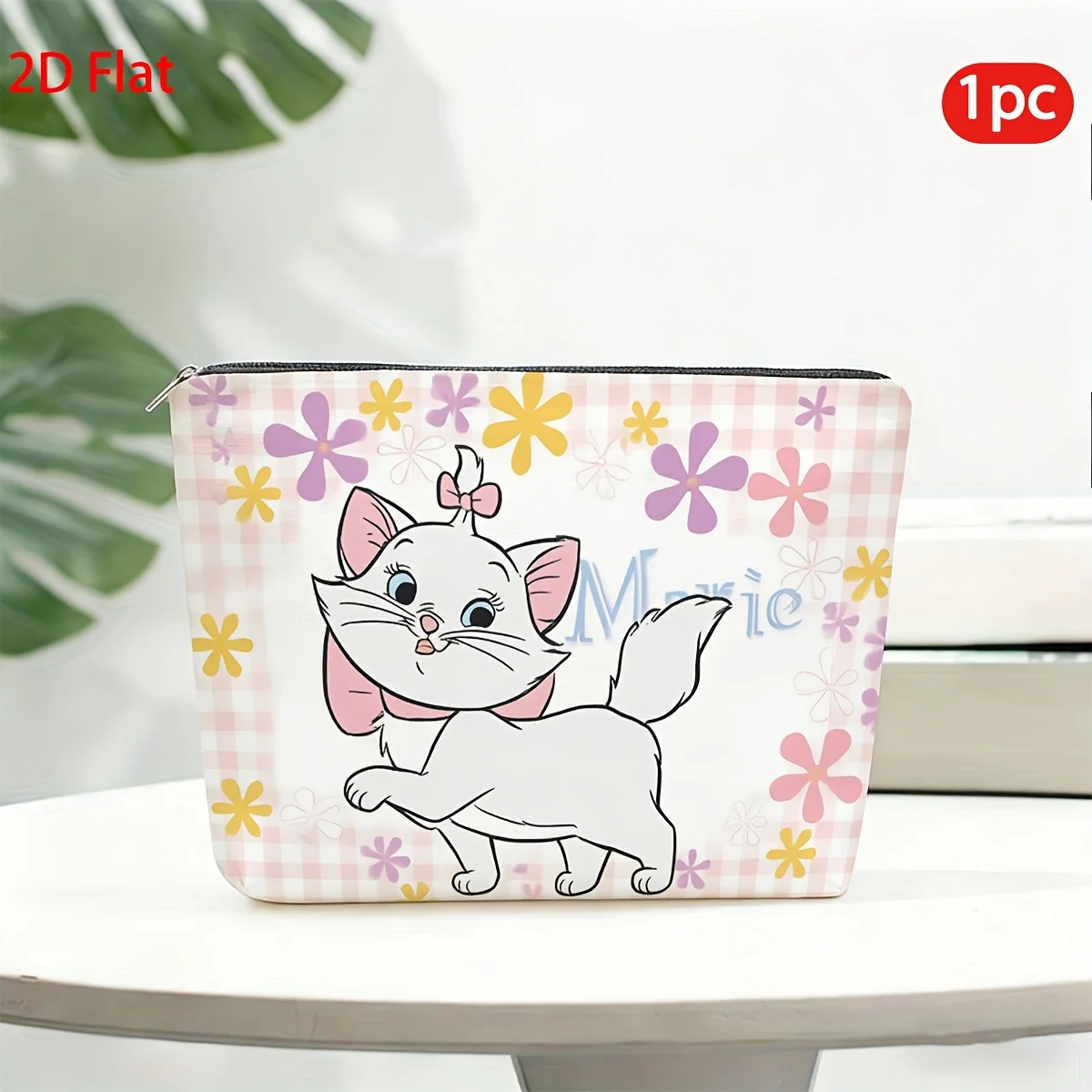 Bolsa de cosméticos para gatinhos - bolsa de mão multifuncional com zíper, bolsa de armazenamento de joias.