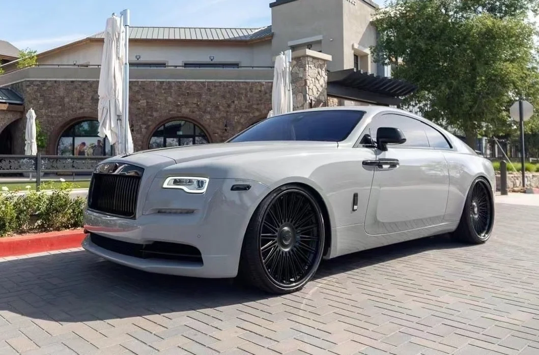 22 Inch Wheels 5x114.3 Custom Forged Alloy Passenger Car Wheels Hyper Black Replica Rims for Rolls Royce Rims