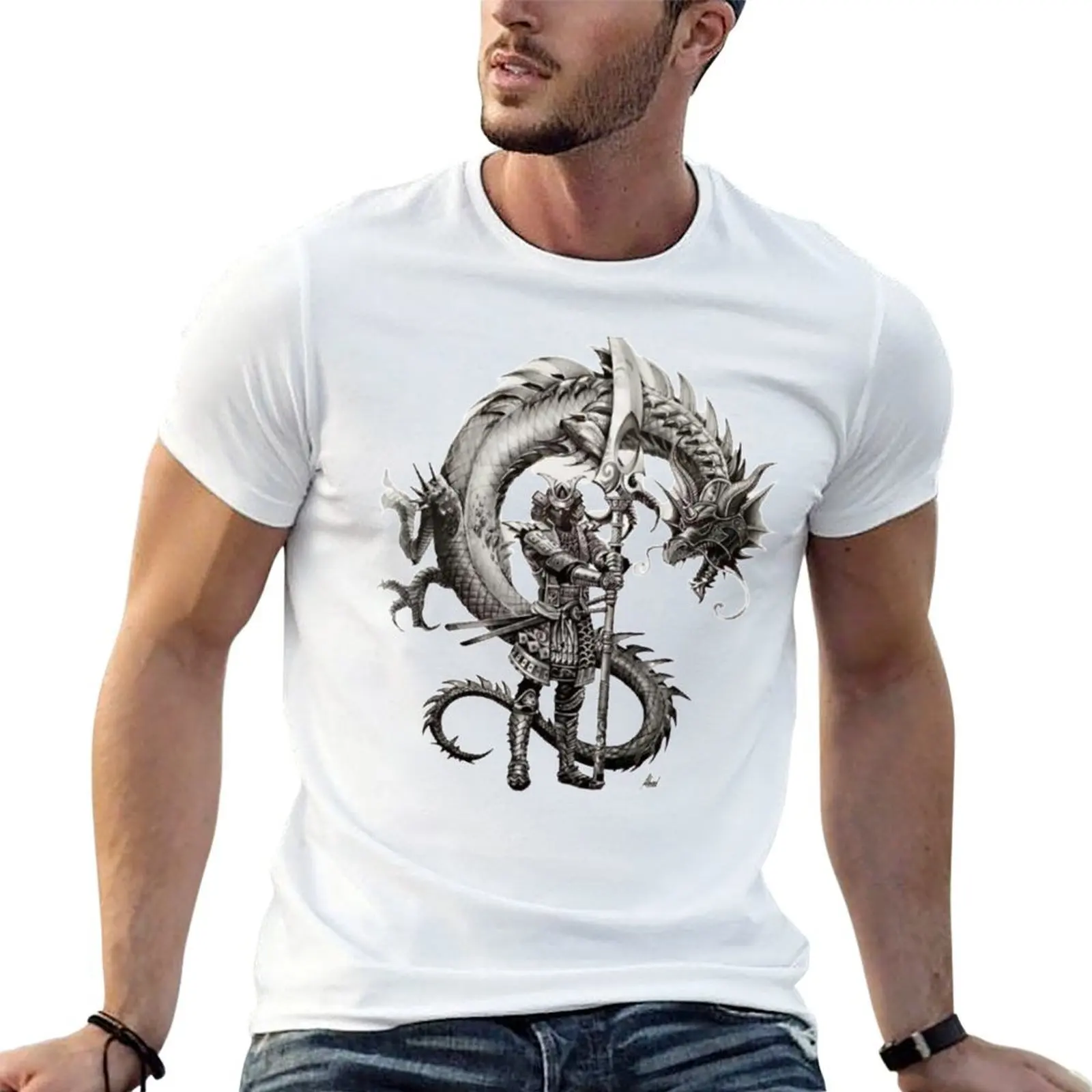 

samourai dragon T-Shirt t shirt man luxury man graphic t shirt T-Shirt