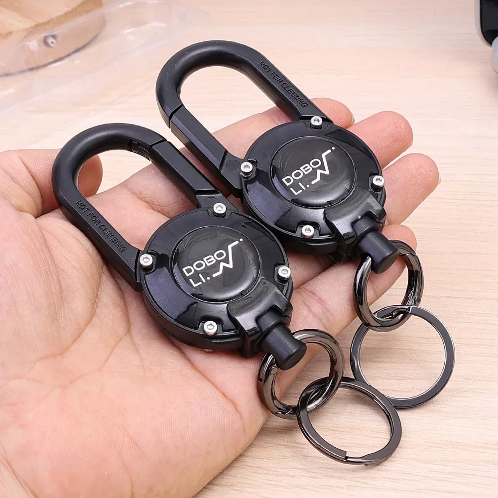 Portable Anti-lost Keychain Keys Ring Protective Case for Apple AirTag Air Tags Tracker Locator Protector Holder with Carabiner