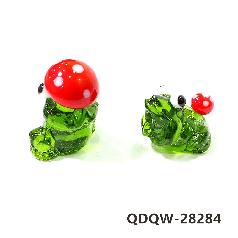 2 Stuks Nieuwe Gebed Aanbidding Kikker Miniatuur Beeldje Glas Ornamenten Japanse Stijl Huis Fairy Garden Decor Pasen Dier Tiny Standbeeld