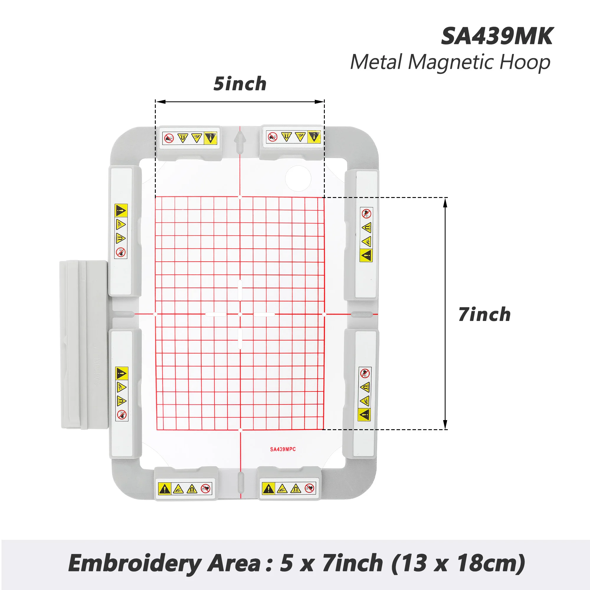

Magnetic Mighty Hoop SA439MK 5x7inch 130x180mm fit for Brother NQ1600E NQ1400E NQ3600D NQ3500D 4000D 2800D 2500D 1500D V7 V5 V3