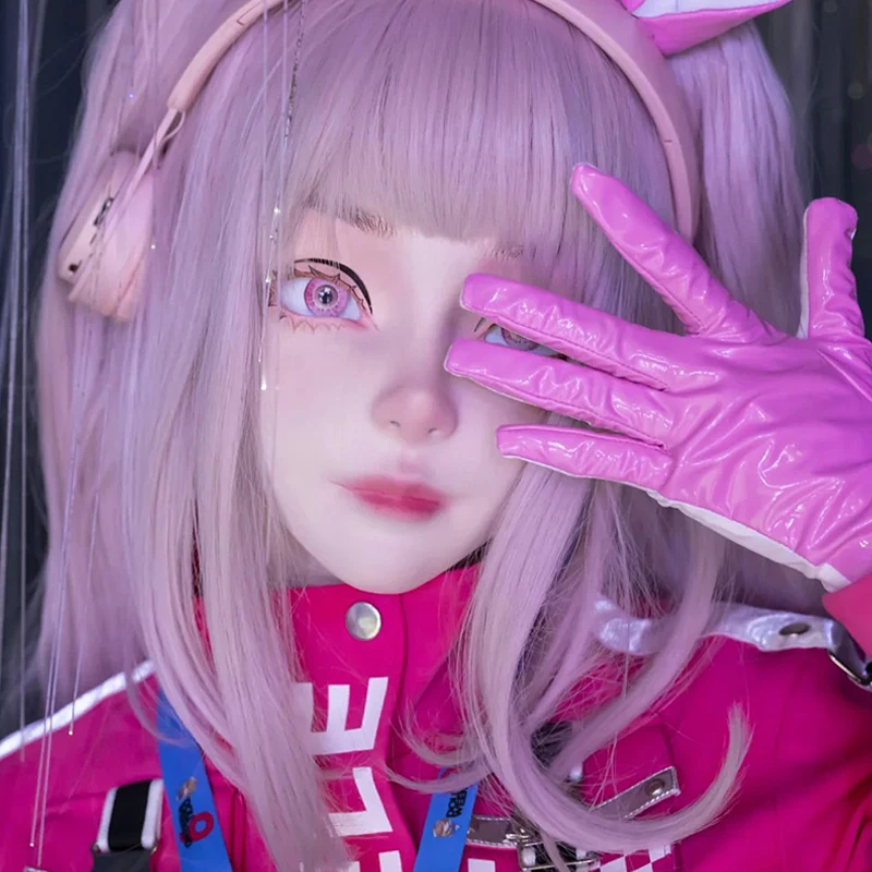 

BJD Customize Half Head Sweet Girl Resin Crossdress Japanese Cartoon Anime Female Cosplay Kigurumi Doll Mask Drag Queen