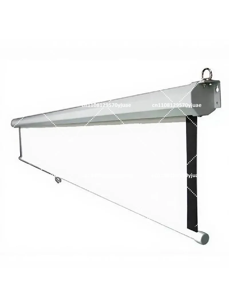 Portable 100 inch Hand Lift Projector Screen for Home Movie Theater