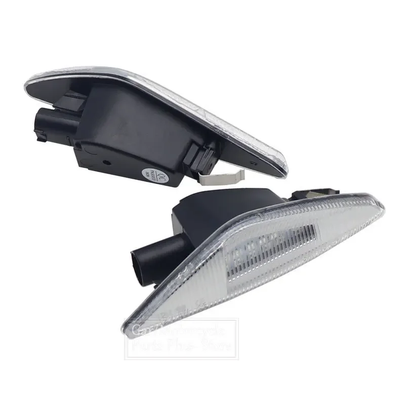 2x ไฟ LED Marker ด้านข้าง Blinker ไฟเลี้ยวลำดับโคมไฟสำหรับ BMW X5 E70 07-13 X6 E71 e72 08-14 X3 F25 11-17