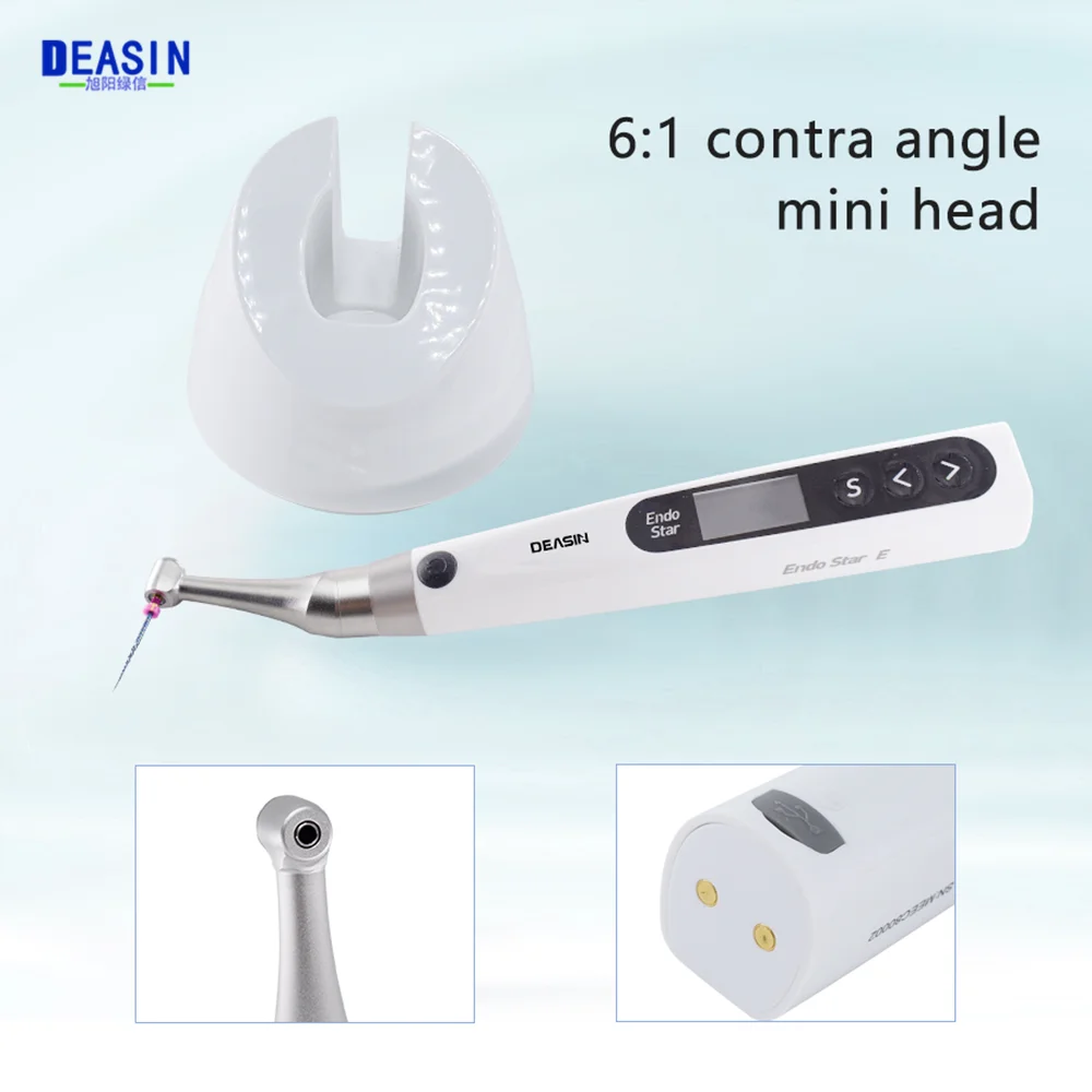 2 In 1 Wireless Endo Motor With 6:1 Contra Angle Built In Apex Locator High Accuracy For Endodontic rotary root Canal instrument