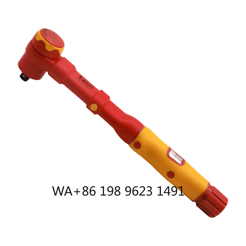 1000V Insulated Torque Wrench, 3/8 Inch CR-V Steel, VDE certified safety hand tool for high voltage electrical operation