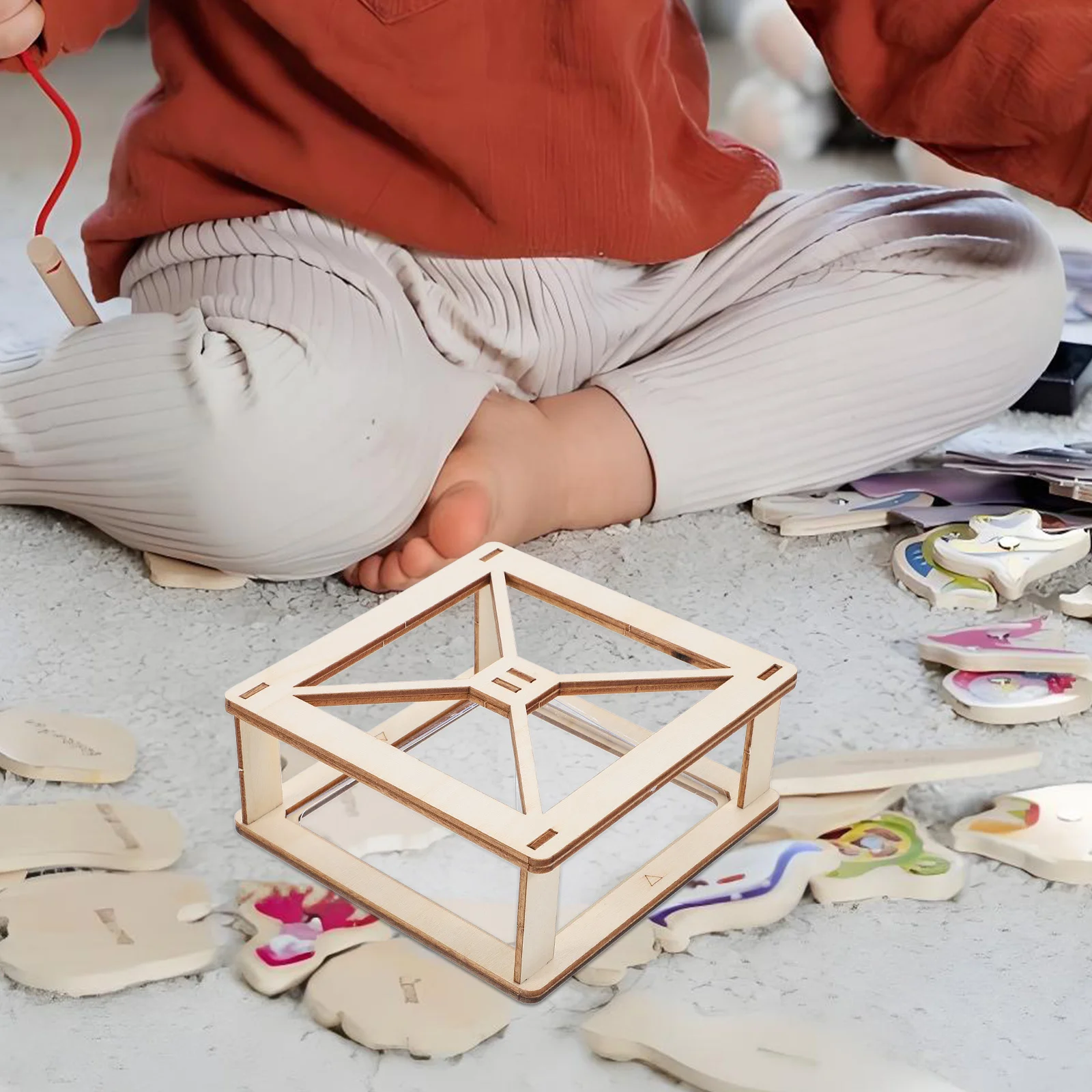 مجموعة واحدة من مواد جهاز عرض ثلاثي الأبعاد ثلاثي الأبعاد لتجربة علمية يمكنك صنعها بنفسك لاستكشاف الجذع التعليمي والتعلم