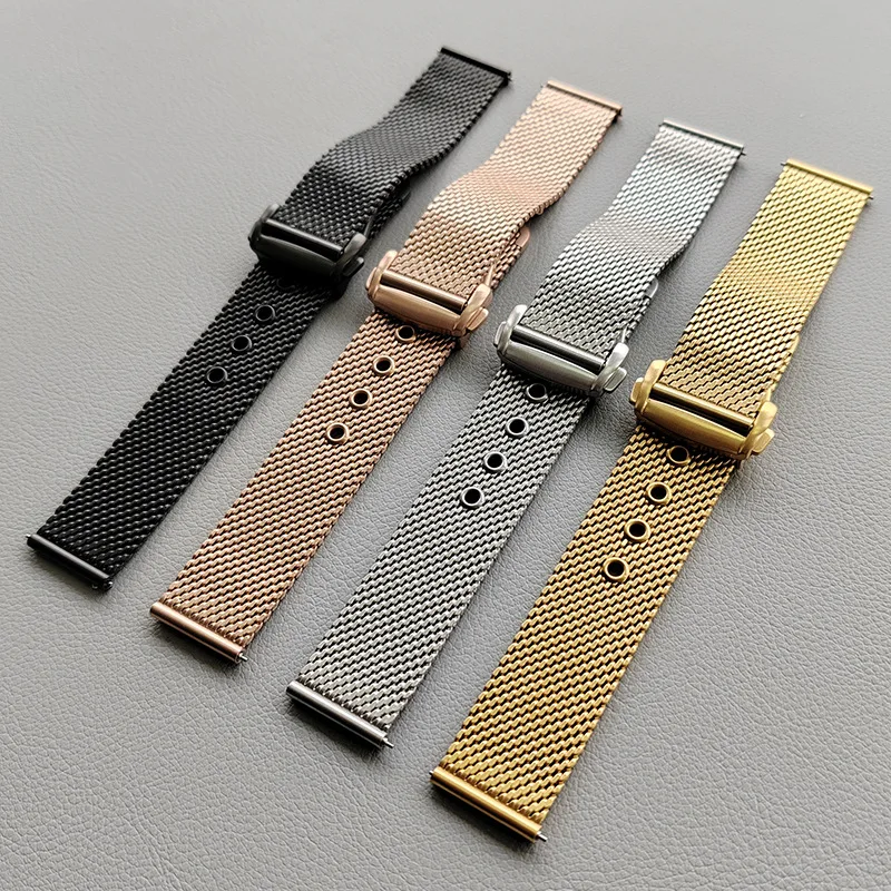 

22mm 20mm Stainless Steel Strap for Samsung Galaxy Watch 5/3 40 44 45 42 46mm S3 Active Bracelet Huawei Watch GT3 gt2e Watch