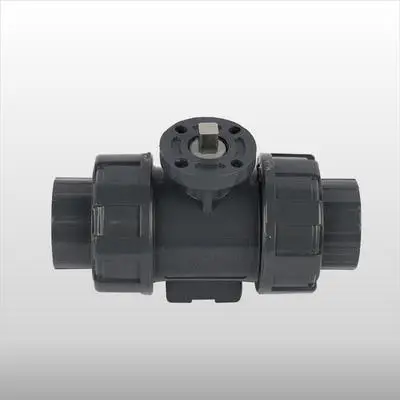 UPVC 2 Way Plastic Valves True Union UPVC Corrosion Resistant Valves For Acids, Bases Organic Solvents Seawater