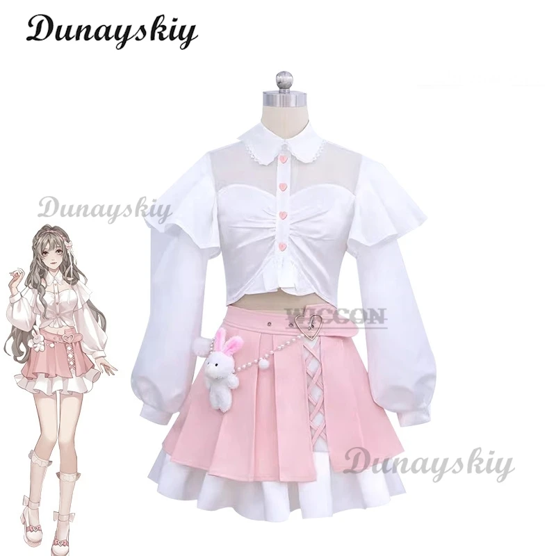 

Game Anime LUNA The Shadow villa cosplay Anna Dress Party Clothing Girl Hallloween Sweet Maid Costume Lolita cosplay luna anna