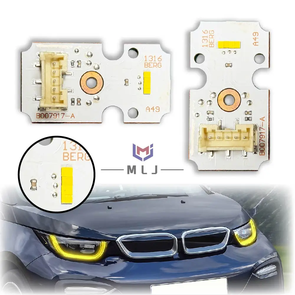 63118495579 63118495580 B007917-A Yellow Angel Eyes DRL Light Source Board Chips Headlight DRL Source Chips For BMW i3 2018-2021