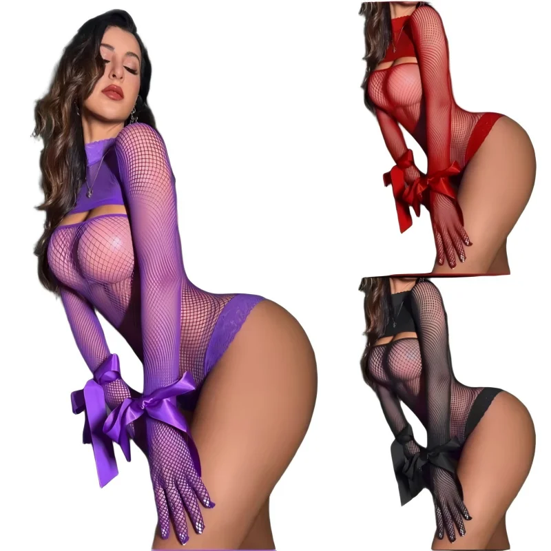 

Европейское и американское женское фиолетовое эротическое белье с выдолбленной перспективой Pure Desire Сексуальная эротическая одежда