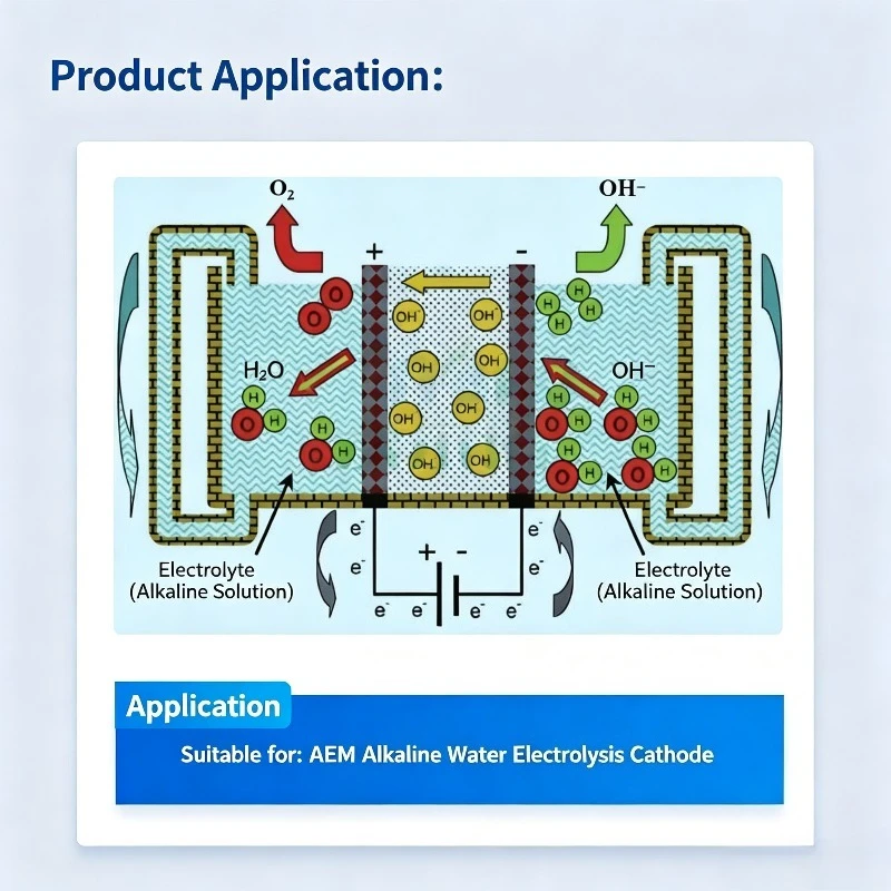 SENPt1.0-CP Pt/C Catalyst Cathode Loaded on Hydrophilic Carbon Paper Carbon Cloth for AEM Alkaline Water Electrolysis