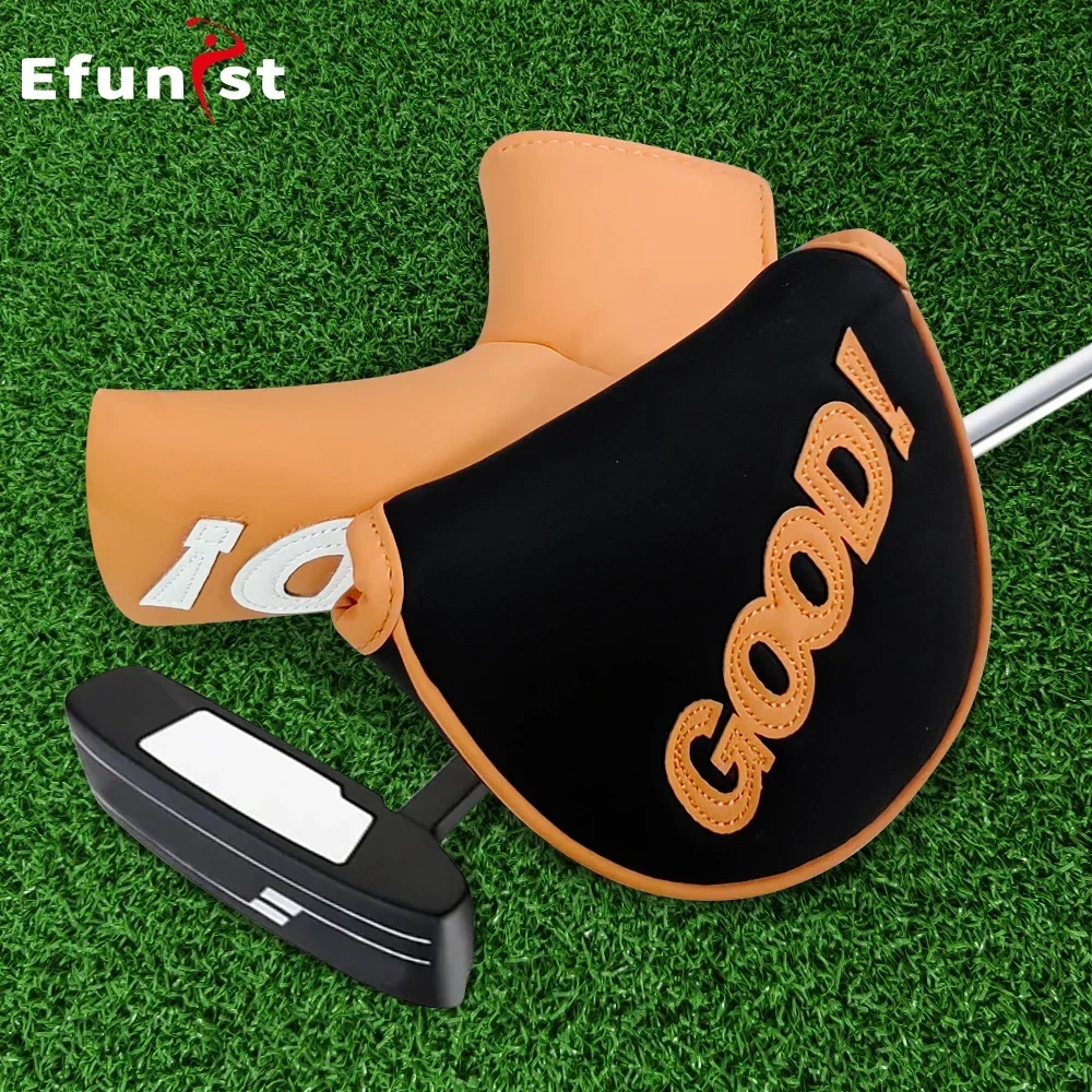 

Golf Putter Headcover For Blade Mallet Putter Magnetic Closure Waterproof Durable Golf Club Covers PU GOOD Pattern Golf Supplies