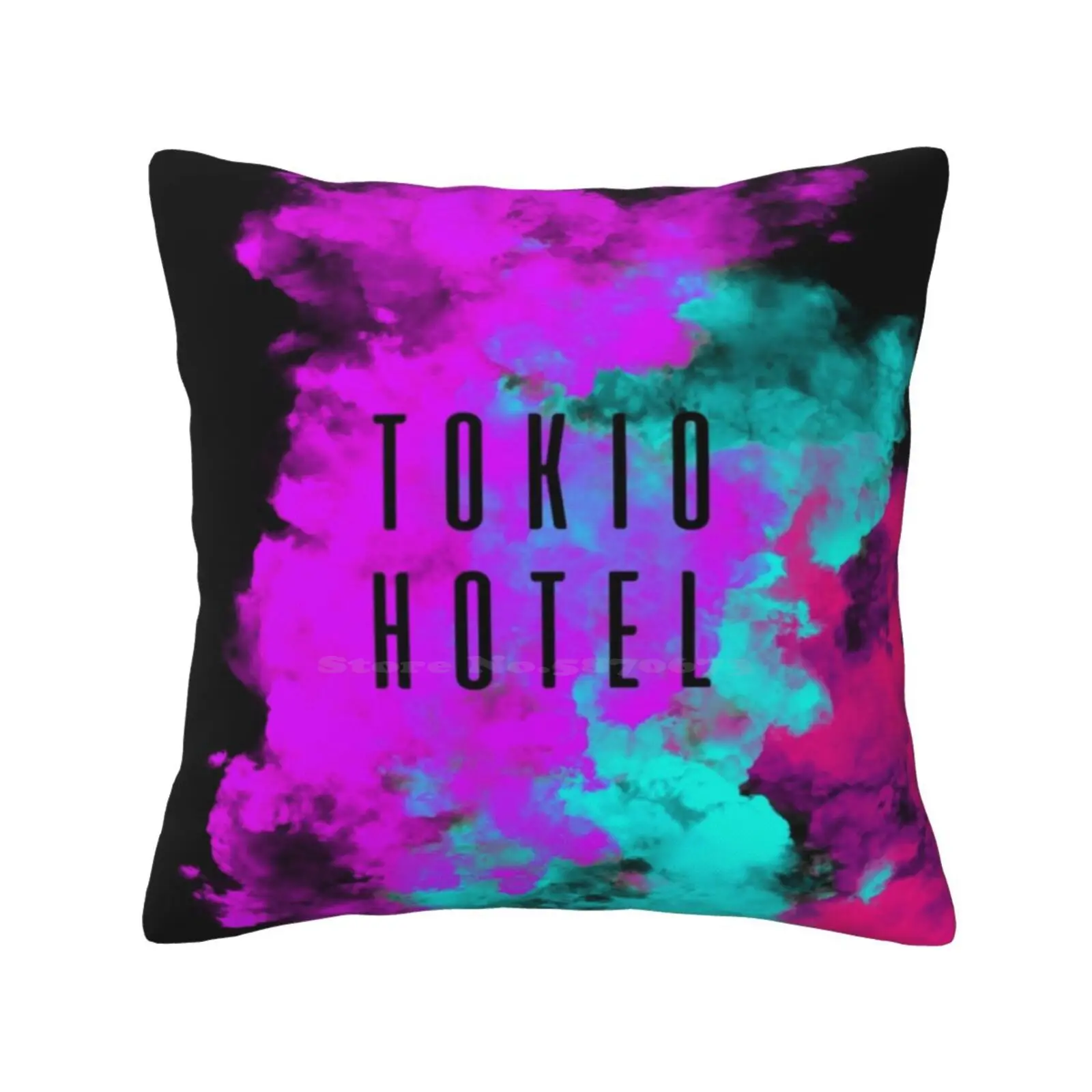 Smoke-Tokio Hotel Home Sofa Car Cushion Cover Pillowcase Tokio Hotel Tokyo Th Tv Bill Kaulitz Queen B Tom Kaulitz Queen T