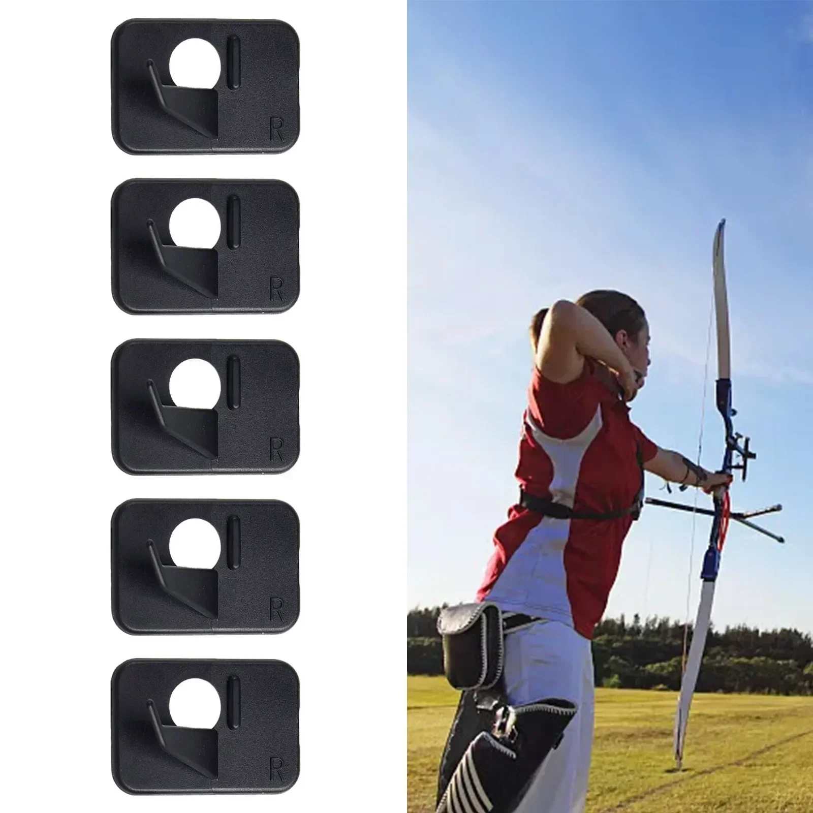 

5pcs Plastic Self-Adhesive Arrow Rest Patches Right/Left Handed Archery Recurve Bow Rest Outdoor Hunting Shoot Accessories New