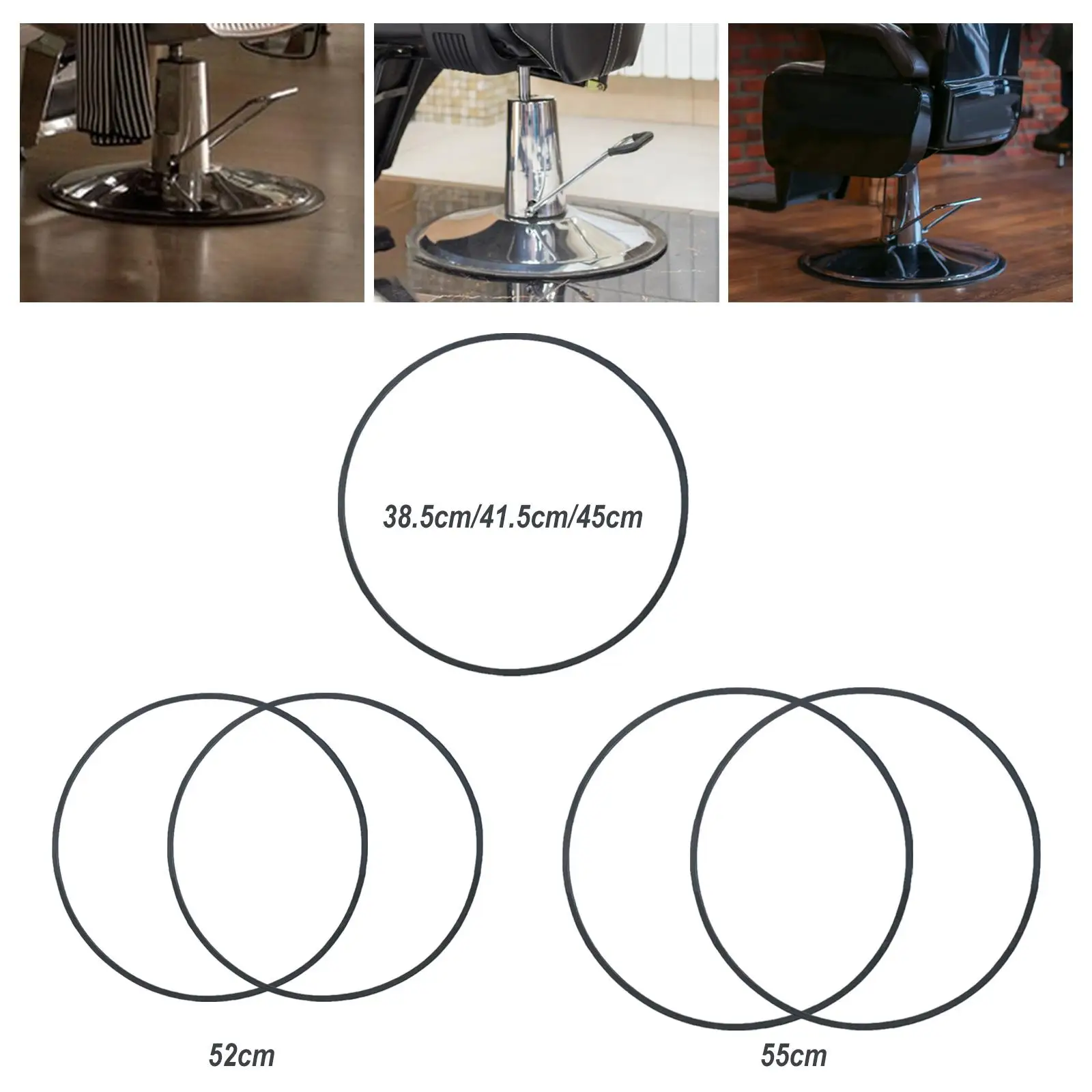 Ergonomische barstoelbasis met beschermende rubberen coating voor thuiskantoor