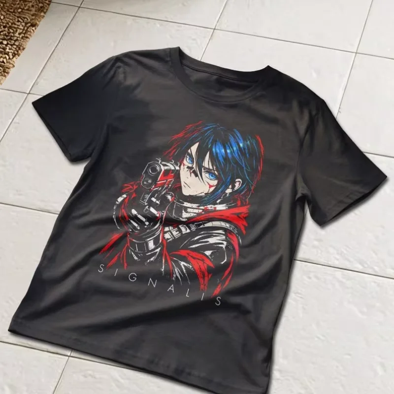2026 Signalis Elster LSTR-512 Retro Sci-fi Graphic T-shirt, Unisex Y2K Harajuku Cosplay Casual Short Sleeve Tee